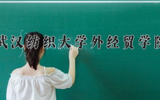 2024年武汉纺织大学外经贸学院招生章程，附办学层次和录取规则