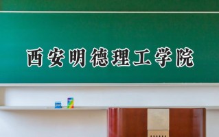 2024西安明德理工学院录取分数线：宁夏最低396分
