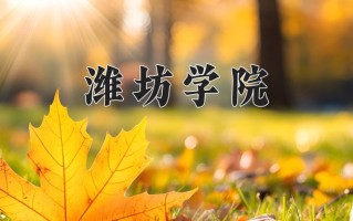 潍坊学院最厉害的专业-2024潍坊学院最好专业