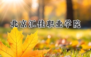 2024北京汇佳职业学院录取分数线：山西最低211分