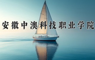 2024年安徽中澳科技职业学院招生章程，附办学层次和录取规则