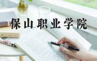 2024年保山职业学院招生章程，附办学层次和录取规则