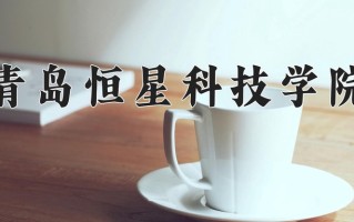 2024年青岛恒星科技学院招生章程，附办学层次和录取规则