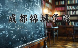 2024年成都锦城学院招生章程，附办学层次和录取规则