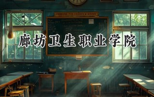 2024廊坊卫生职业学院录取分数线：宁夏最低339分