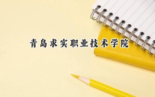 2024青岛求实职业技术学院录取分数线：江苏最低246分