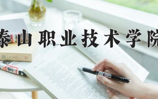 2024年泰山职业技术学院招生章程，附办学层次和录取规则